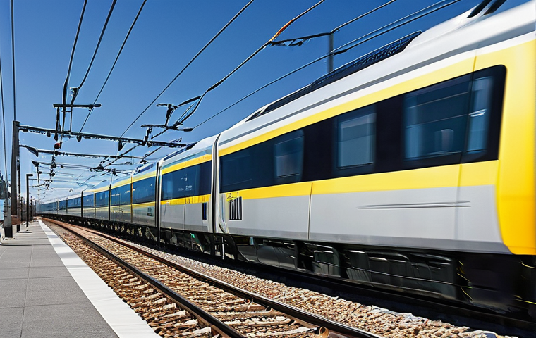 철도 전력 시스템 이해 - Image Prompt 1: The Pulse of Modern Electric Railways**