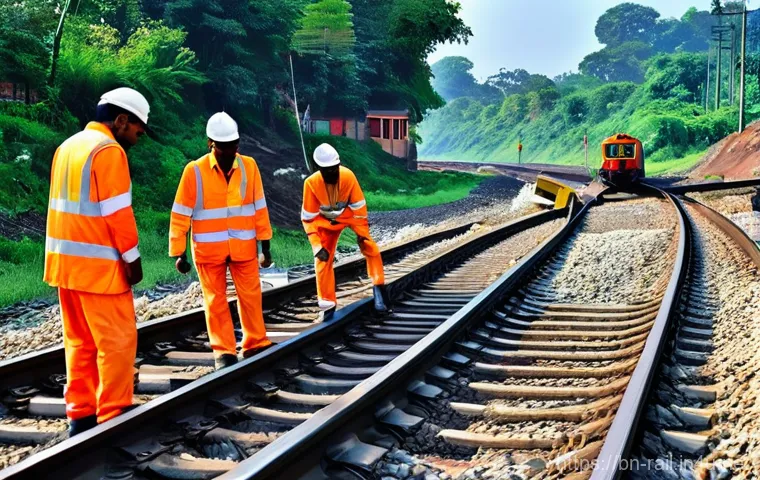 철도회사별 연봉 및 복지 비교 - **Prompt 2: Bustling Railway Station Life**
    "A lively, wide-angle shot of a bustling Indian rail...