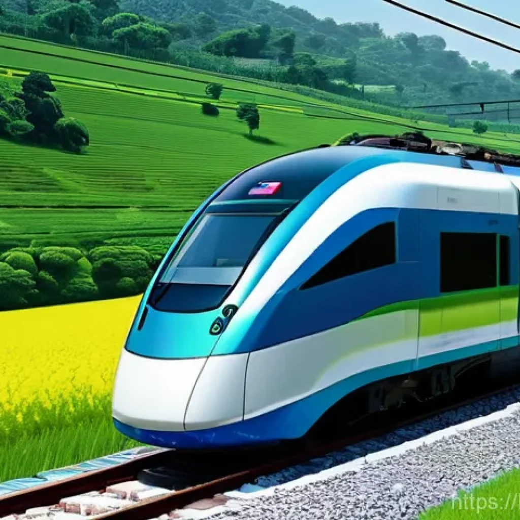 철도업계 최신 뉴스 - **Prompt:** A futuristic, sleek electric train, a "Bonde Bharat" or similar high-speed model, glides...