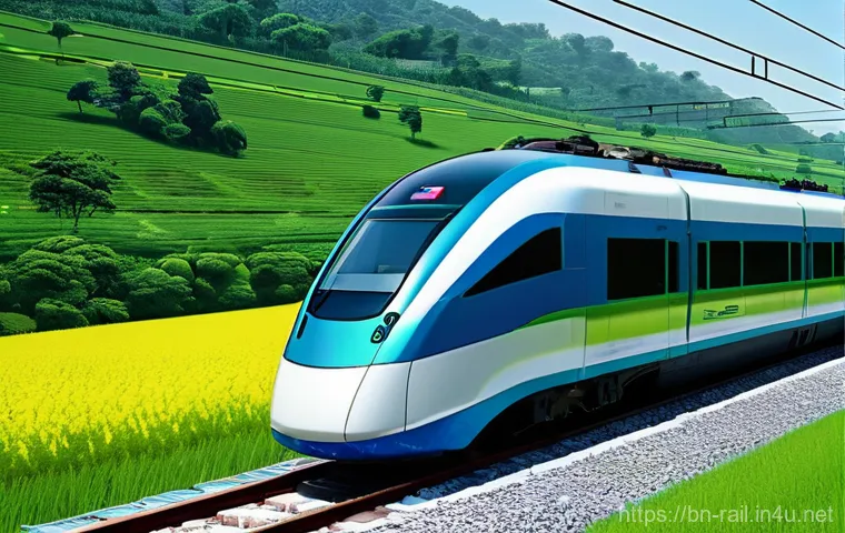 철도업계 최신 뉴스 - **Prompt:** A futuristic, sleek electric train, a "Bonde Bharat" or similar high-speed model, glides...