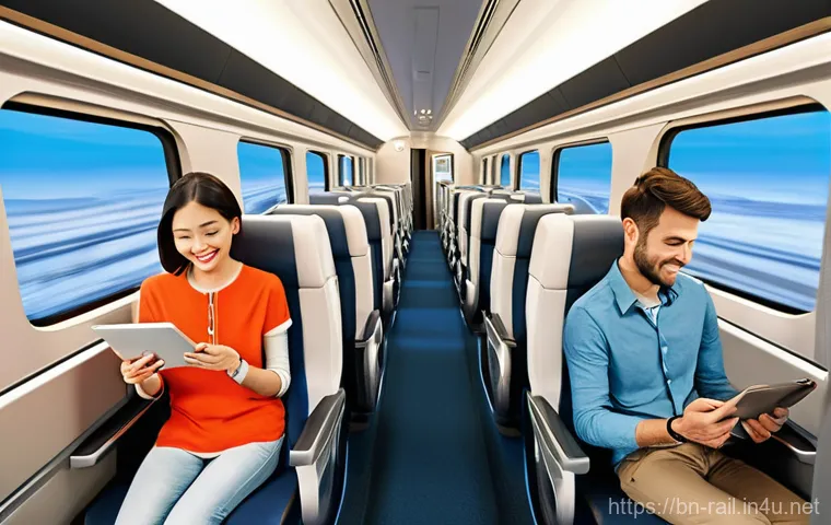 철도업계 최신 뉴스 - **Prompt:** A bustling, ultra-modern railway station, inspired by the concept of a "smart platform" ...