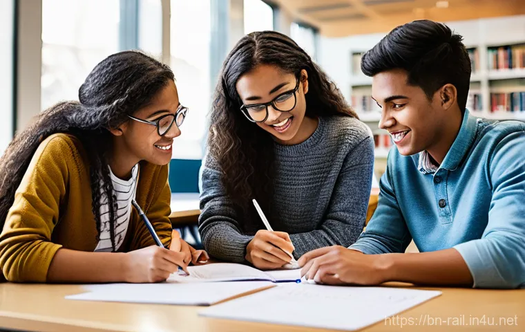 철도기사 시험 준비 자료 추천 - **Prompt:** A young adult, male or female of diverse ethnicity, is diligently studying at a well-lit...